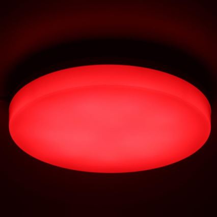 Светодиодный потолочный RGBW-светильник для ванной комнаты с регулированием яркости LED/20W/230V Wi-Fi IP44 белый