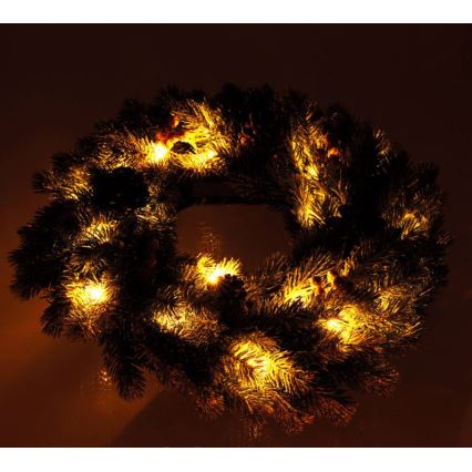 Светодиодный рождественский венок LED/2xAA диаметр 40 см