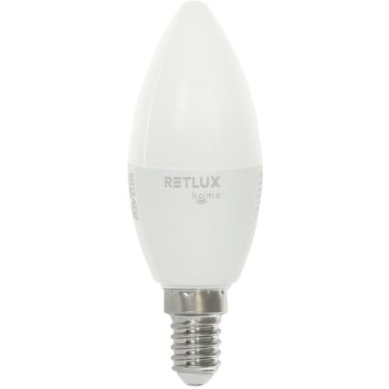 Світлодіодна RGBW лампочка з регулюванням яскравості C37 E14/4,5W/230V 2700-6500K Wi-Fi Tuya