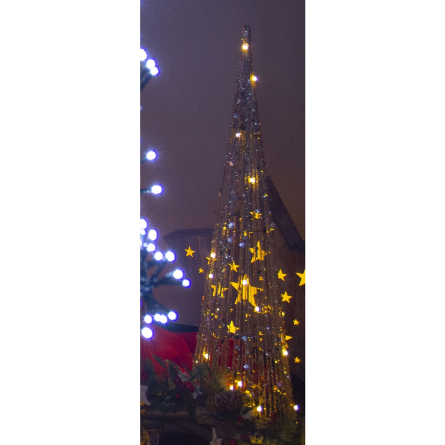 Світлодіодна різдвяна прикраса LED/2xAA 40 см конус