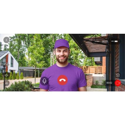 Відеодзвінок з датчиком руху 5 Мп 1440p 5200 мАг Wi-Fi IP65 антрацит