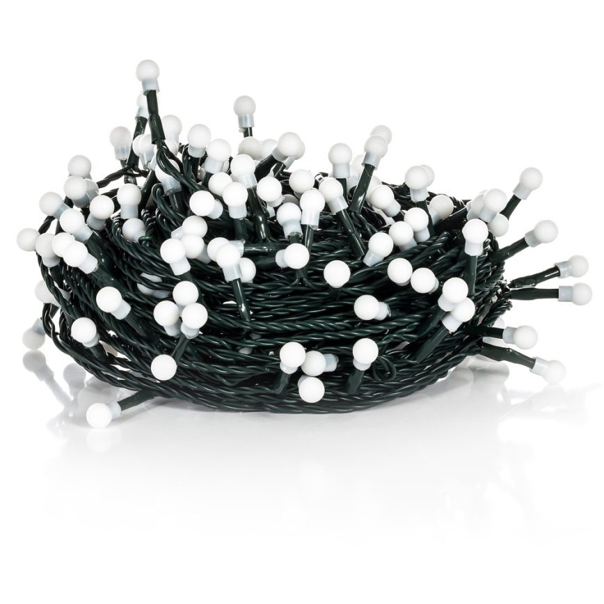 Вулична різдвяна LED гірлянда 100xLED/8 функцій 15м IP44 теплий білий