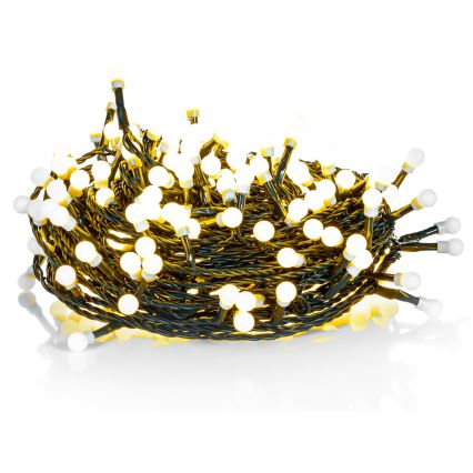 Вулична різдвяна LED гірлянда 100xLED/8 функцій 15м IP44 теплий білий