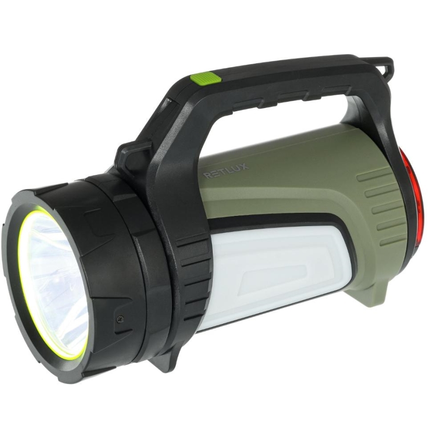 LED зовнішня акумуляторна ліхтарка з регульованою яскравістю та функцією павербанка LED/21W/4400 mAh IP44