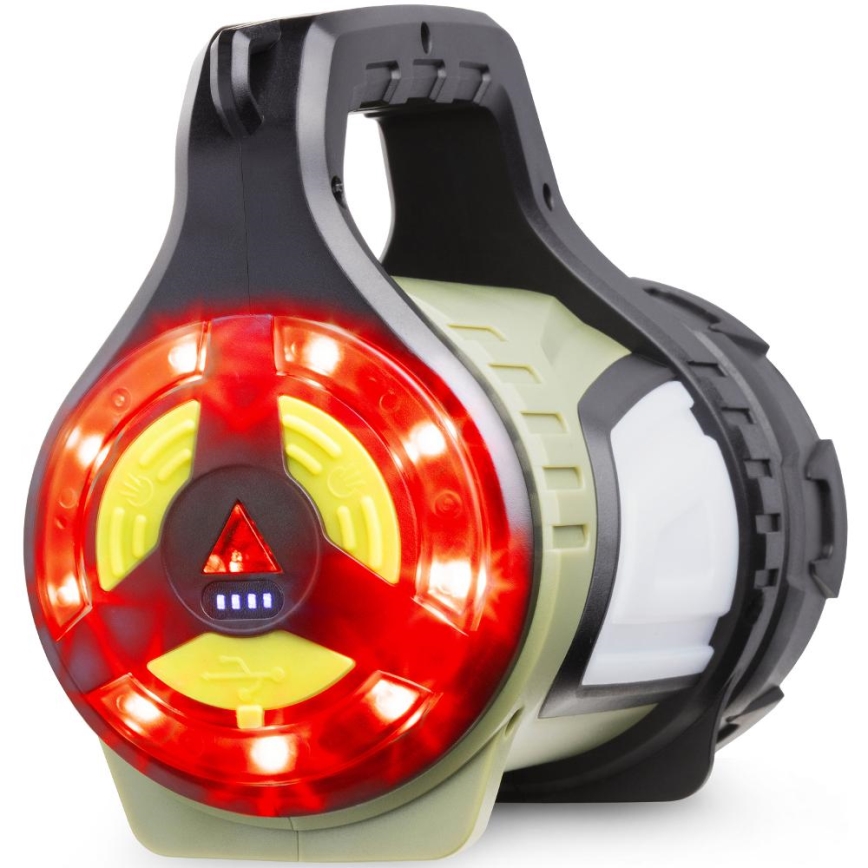 LED зовнішня акумуляторна ліхтарка з регульованою яскравістю та функцією павербанка LED/21W/4400 mAh IP44