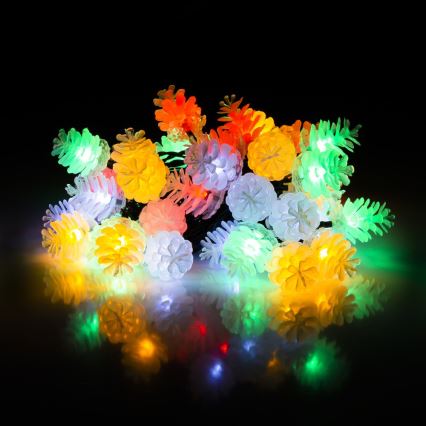 LED зовнішня гірлянда 80 світлодіодів, 25 м, IP44, багатобарвна