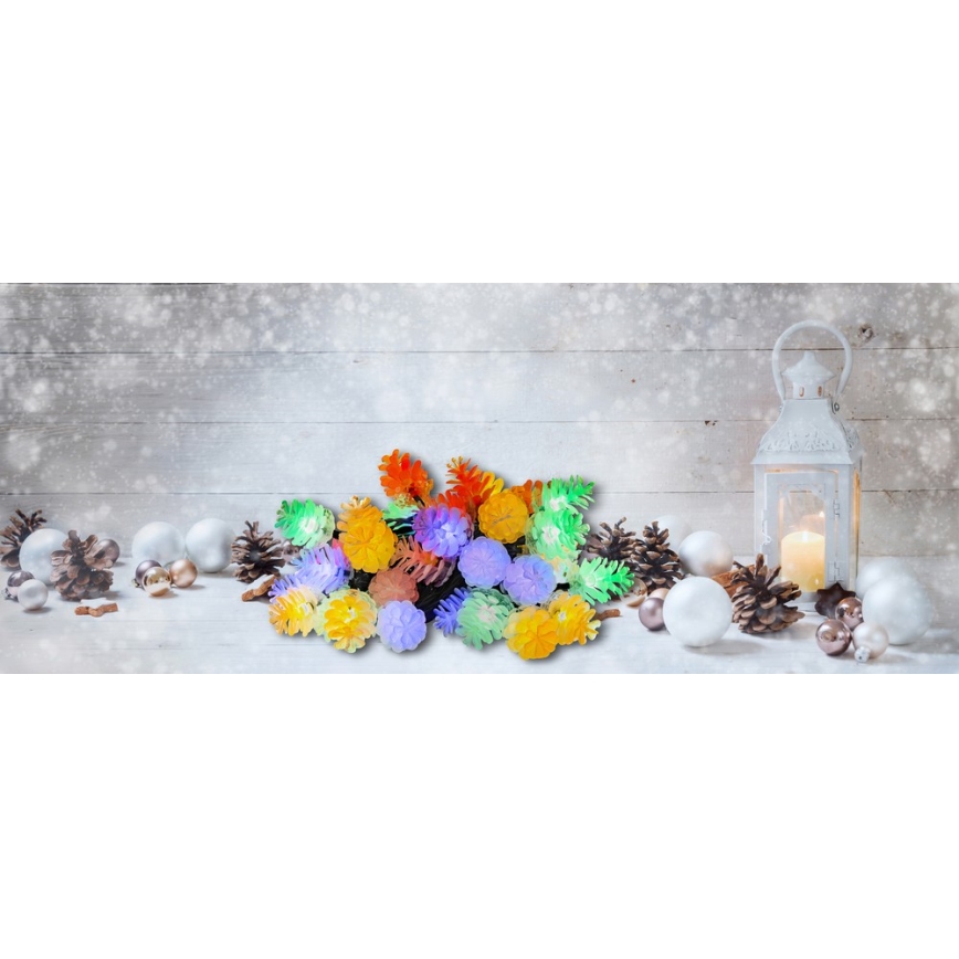 LED зовнішня гірлянда 80 світлодіодів, 25 м, IP44, багатобарвна