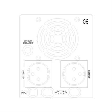 Резервный источник питания 500W/800VA чистая синусоида