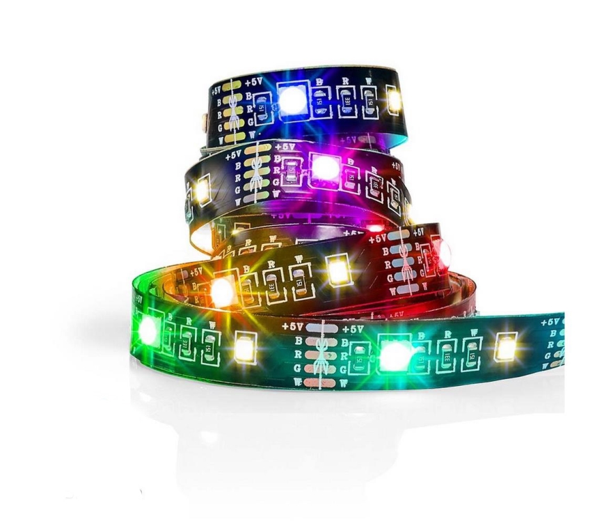 RGB Світлодіодна стрічка з регулюванням яскравості SmartLife 2,4м LED/4W/5V
