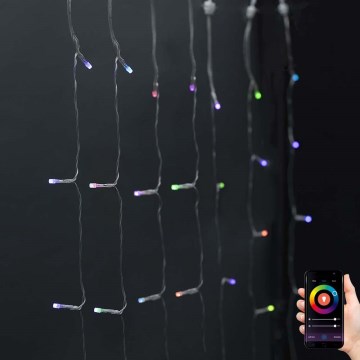 RGB світлодіодна завіса 180 світлодіодів / 7 режимів 6 м IP65 Wi-Fi Tuya