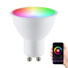 RGB Світлодіодна лампочка з регульованою яскравістю G45 GU10/5,5W/230V 3000-6500K Wi-fi Tuya