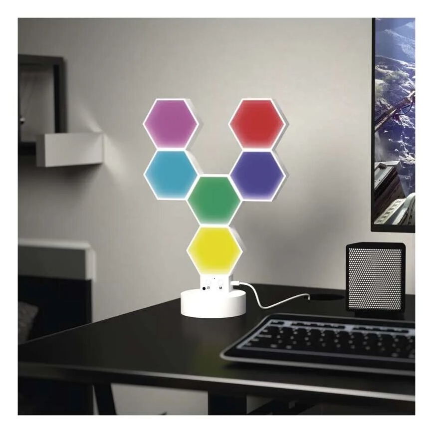 RGBIC Настільна лампа з регулюванням яскравості GoSmart LED/5,5W/230V Wi-Fi Tuya