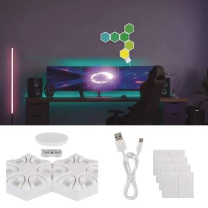 RGBIC Настільна лампа з регулюванням яскравості GoSmart LED/5,5W/230V Wi-Fi Tuya