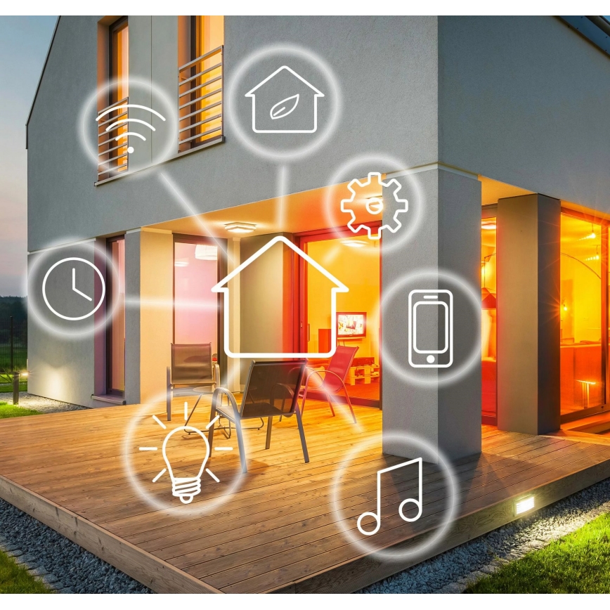 RGBW Світлодіодна лампочка з регулюванням яскравості A65 E27/11W/230V 2700-6500K Wi-Fi Tuya