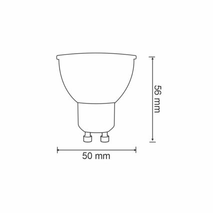 RGBW Світлодіодна лампочка з регулюванням яскравості G45 GU10/5,5W/230V 2700-6500K Wi-Fi Tuya