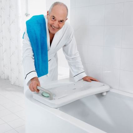 Ridder - Сидіння для ванни з ручкою 31x70 см біле