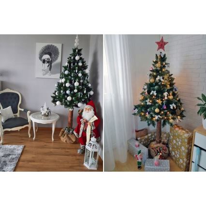 Різдвяна ялинка на стовбурі 220 см сосна