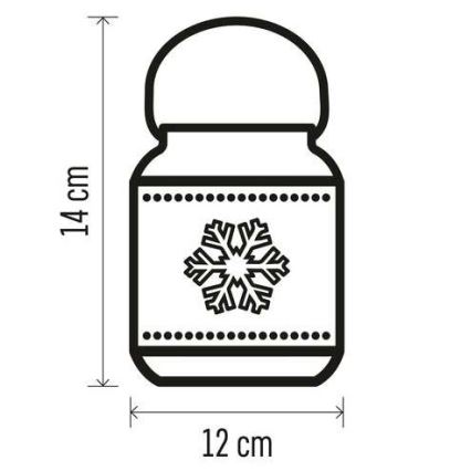 Різдвяна LED декорація 1xLED/3xAAA білий