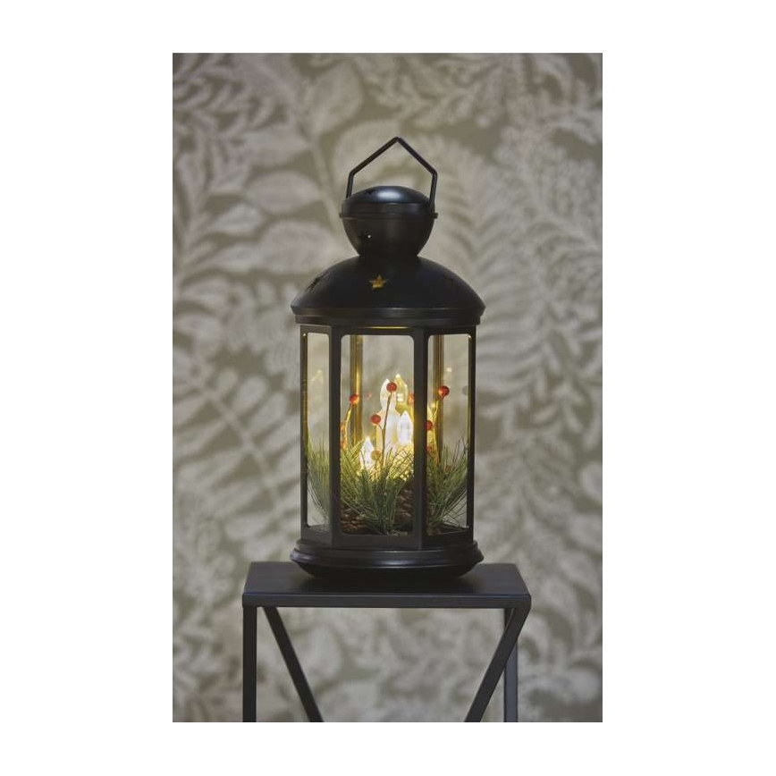 Різдвяна LED декорація 1xLED/3xAAA чорний