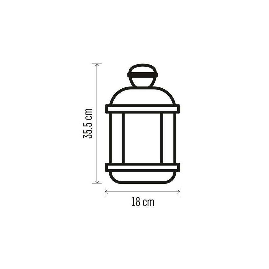 Різдвяна LED декорація 1xLED/3xAAA чорний