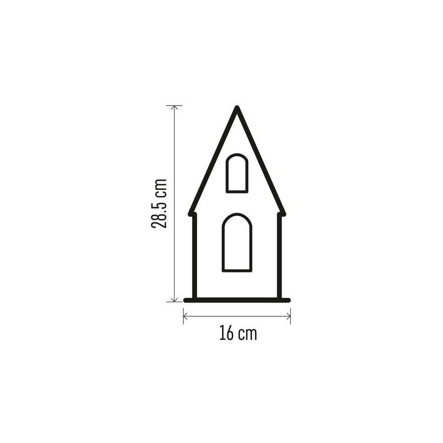 Різдвяна LED декорація 3xLED/2xAA бежевий