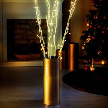 Різдвяна LED декорація 40xLED/3xAA білий