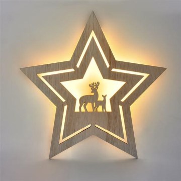 Різдвяна LED декорація LED/2xAA зірка