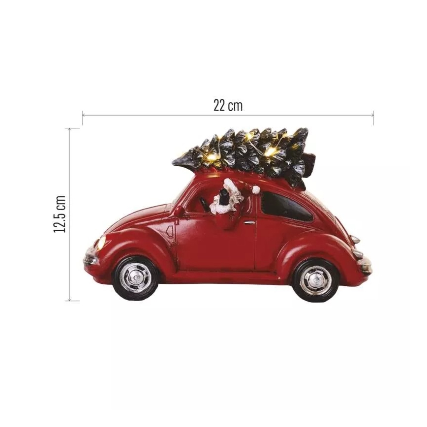 Різдвяна LED декорація LED/3xAA автомобіль