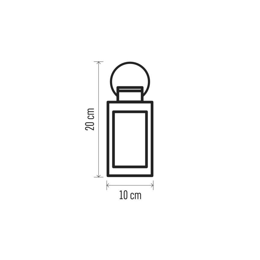 Різдвяна LED-декорація LED/3xAAA чорна
