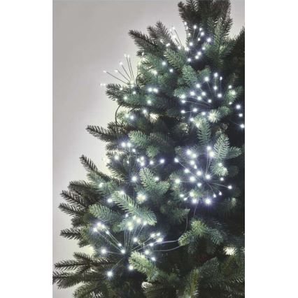 Різдвяна LED гірлянда 300xLED/8,2м холодне біле світло