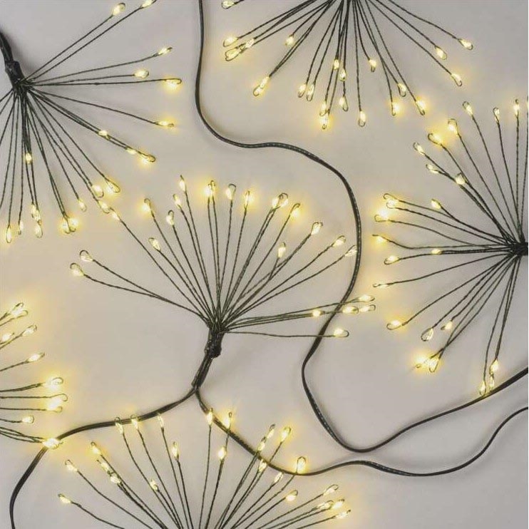 Різдвяна LED гірлянда 450xLED/11м тепле біле світло