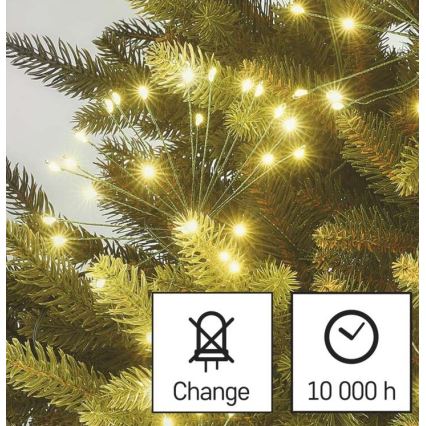 Різдвяна LED гірлянда 450xLED/11м тепле біле світло