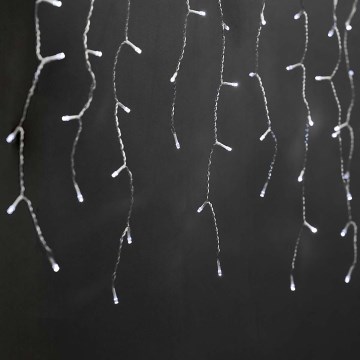 Різдвяна LED гірлянда-штора 360xLED/7 функцій 14м IP44 холодний білий