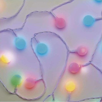 Різдвяна вулична світлодіодна гірлянда 40xLED/9м IP44 кольоровий