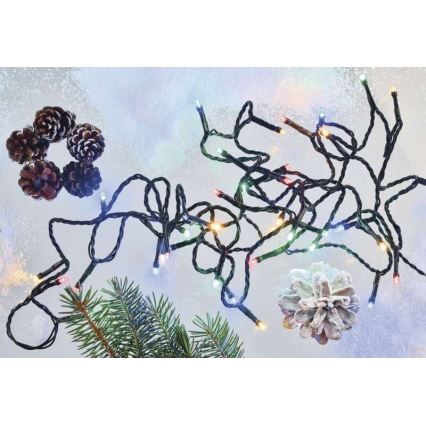 Різдвяна вулична світлодіодна гірлянда 80xLED/13м IP44 кольорова