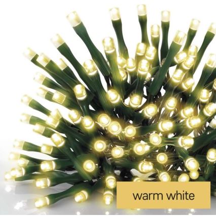 Різдвяна вулична світлодіодна гірлянда 120xLED/17м IP44 теплий білий
