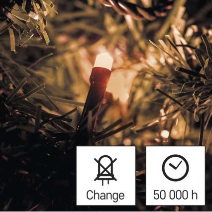 Різдвяна вулична світлодіодна гірлянда 120xLED/17м IP44 вінтажний