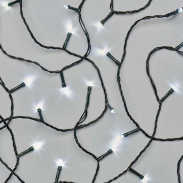Різдвяна вулична світлодіодна гірлянда 40xLED/9м IP44 холодний білий