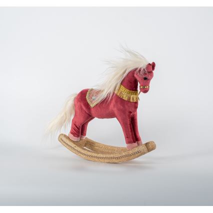 Різдвяні прикраси 31 см конячка-гойдалка