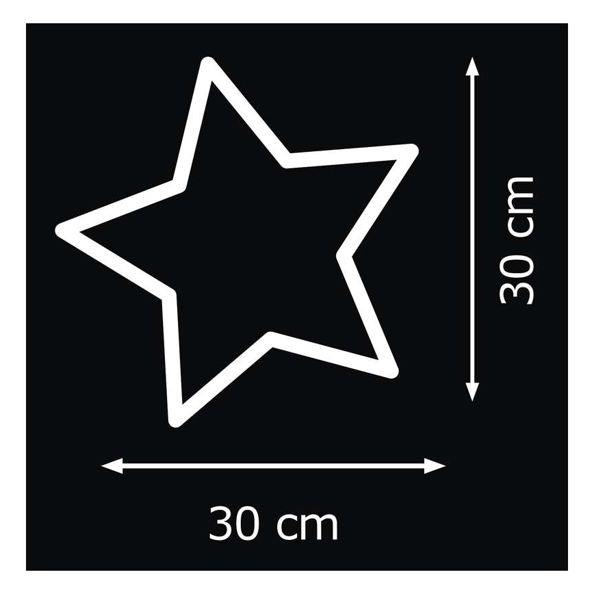 Різдвяні прикраси внутрішня IP20 STAR 30xLED/3W/4,5V