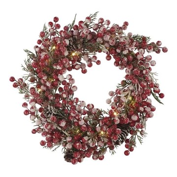 Різдвяний LED вінок 20xLED/3xAA теплий білий