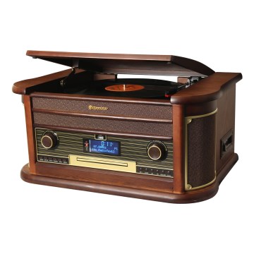 Roadstar HIF-1996D+BT - Hi-Fi система с проигрывателем виниловых пластинок, радиоприёмником, CD и кассетным проигрывателем 40 Вт/230 В + пульт дистанционного управления