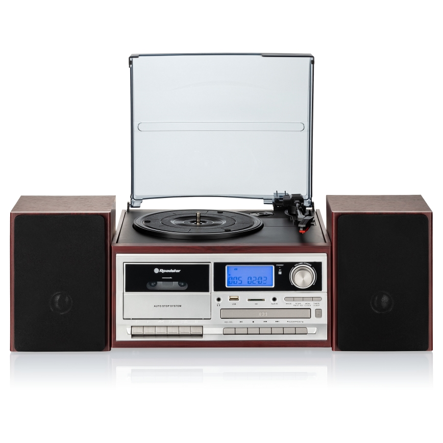 Roadstar HIF-8892 EBT - Hi-Fi система з грамофоном, CD та касетою, 64 Вт/230 В + ПДУ