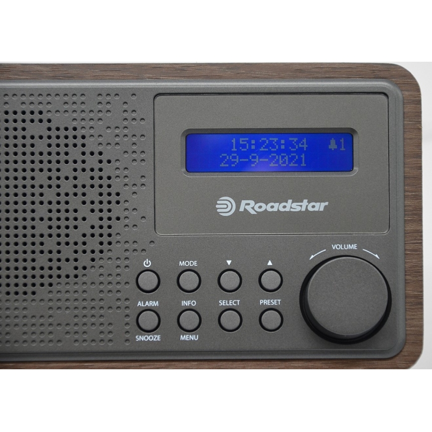 Roadstar HRA-700D+/WD - Радио с DAB+, FM и будильником 16 Вт/230 В/4xAA
