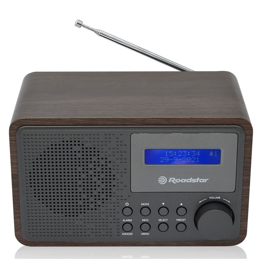 Roadstar HRA-700D+/WD - Радіоприймач з DAB+, FM та будильником 16 Вт/230 В/4xAA