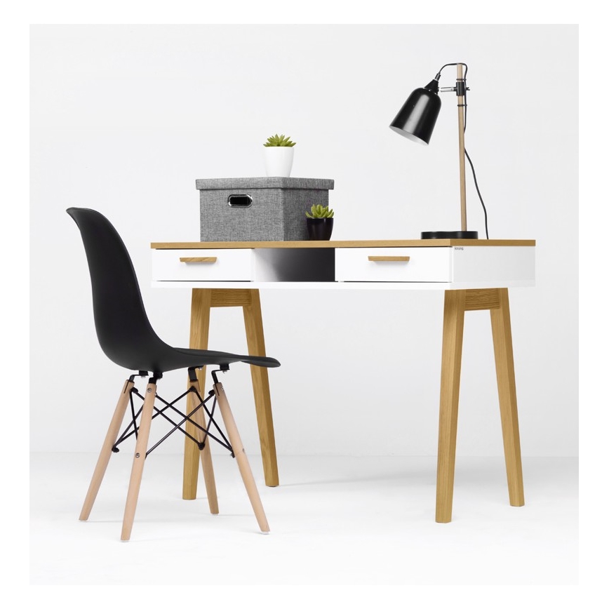 Робочий стіл FRISK 75x100 см натуральний дуб/білий