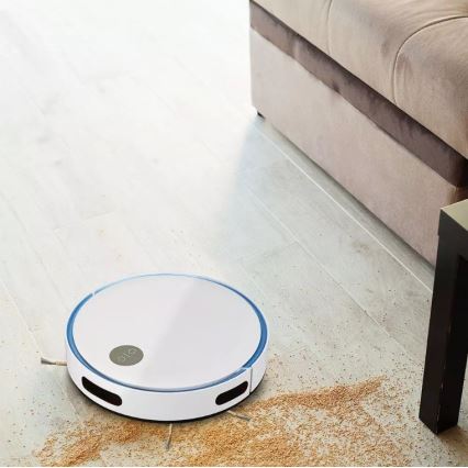 Робот-пылесос белый/черный + пульт ДУ