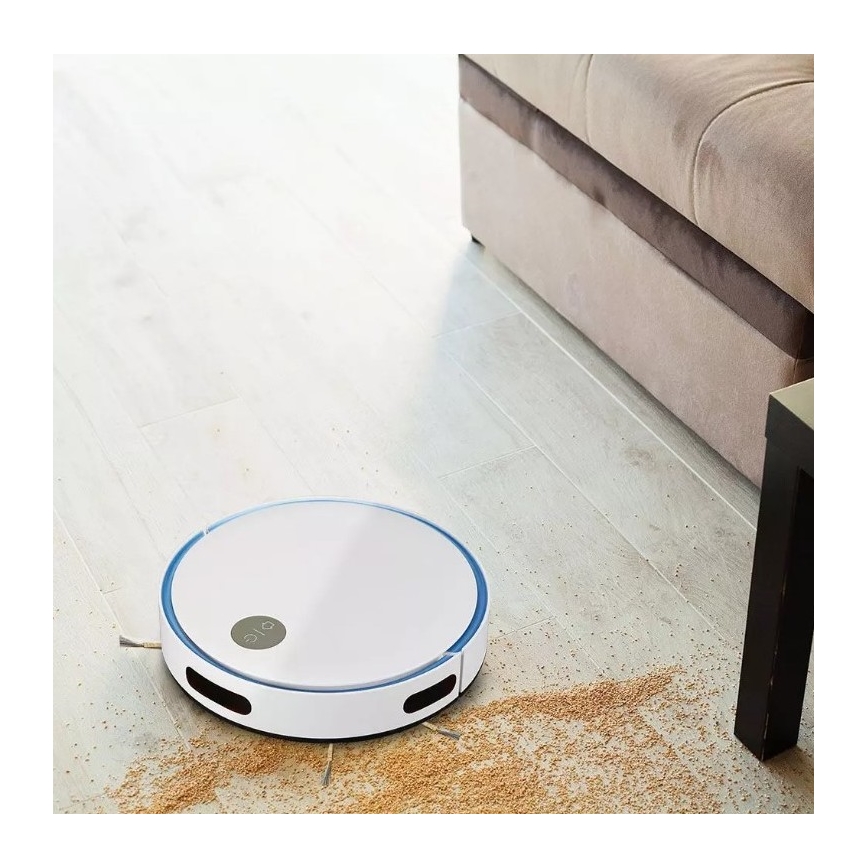 Робот-пылесос белый/черный + пульт ДУ