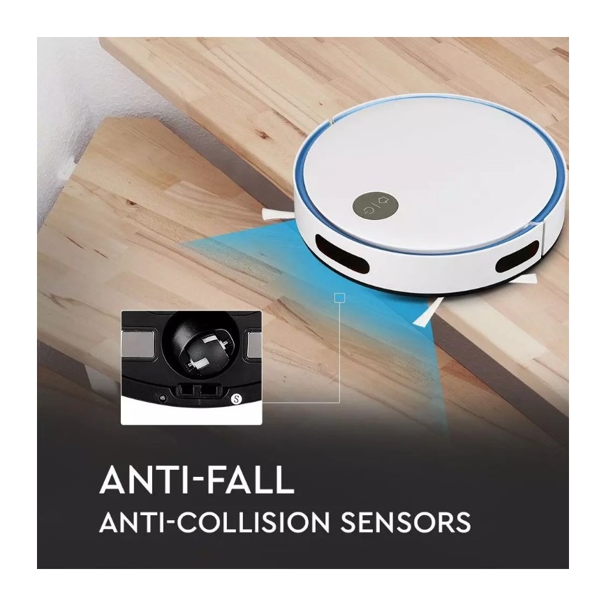 Робот-пылесос белый/черный + пульт ДУ