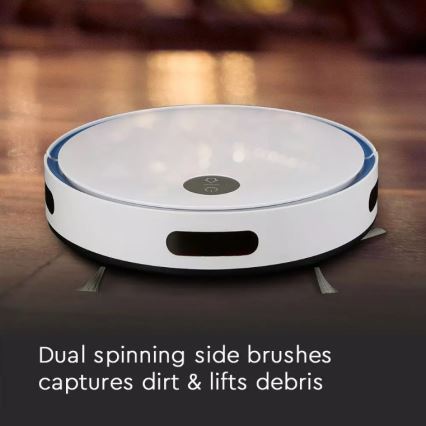 Робот-пылесос белый/черный + пульт ДУ